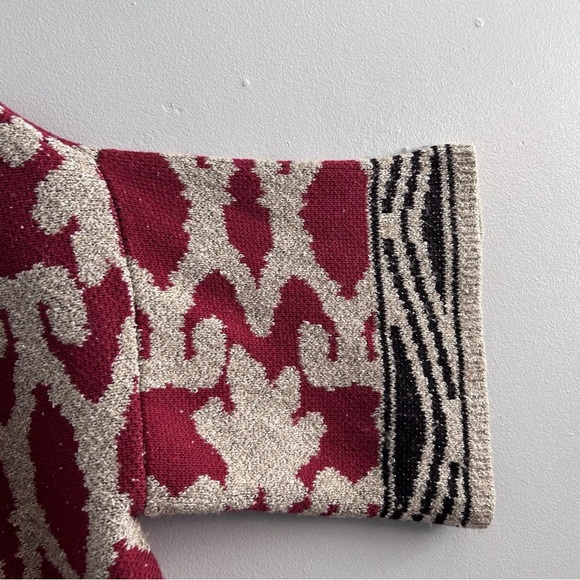 Lucky Brand Open Cardigan Women’s Small Sequoia Intarsia Shawl Sweater Kimono - Picture 5 of 7